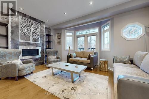 25 Crispin Court, Markham, ON - Indoor Photo Showing Living Room With Fireplace