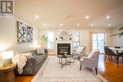 31 Silktop Trail, Brampton, ON - Indoor Photo Showing Living Room With Fireplace