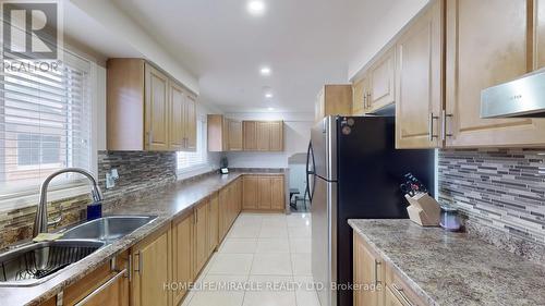 22 Nancy Mccredie Drive, Brampton, ON - Indoor Photo Showing Kitchen With Double Sink