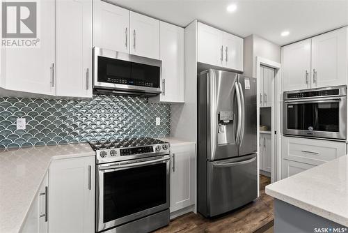 The Monk Acreage, Edenwold Rm No. 158, SK - Indoor Photo Showing Kitchen With Stainless Steel Kitchen With Upgraded Kitchen