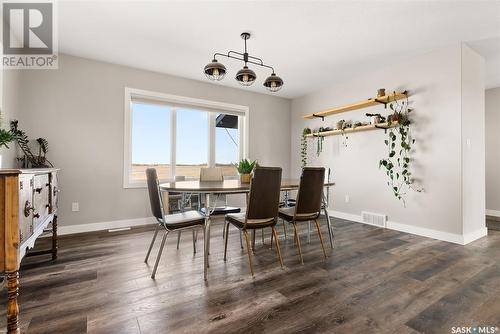 The Monk Acreage, Edenwold Rm No. 158, SK - Indoor Photo Showing Dining Room