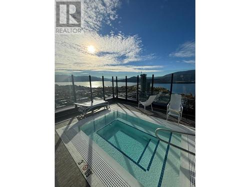 1488 Bertram Street Unit# 2905, Kelowna, BC - Outdoor With In Ground Pool With View