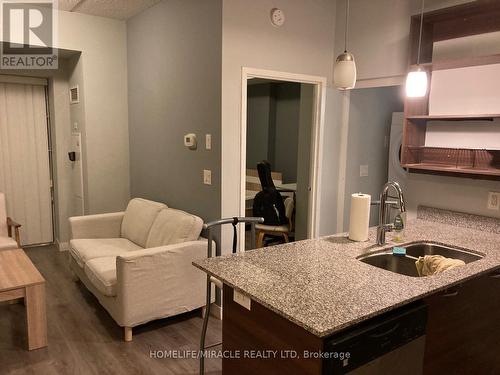 1704 - 318 Spruce Street, Waterloo, ON - Indoor Photo Showing Kitchen With Double Sink