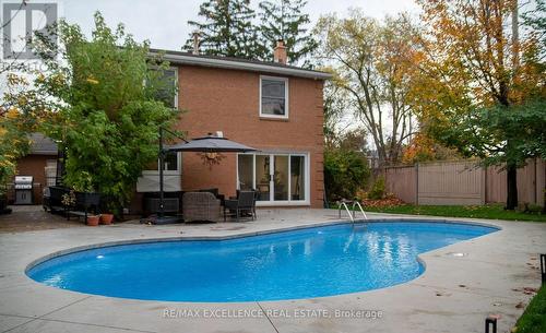 2949 Oka Road, Mississauga, ON - Outdoor With In Ground Pool With Deck Patio Veranda With Backyard