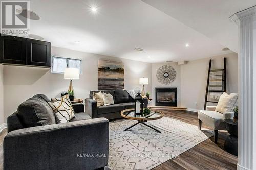 366 East 25Th Street, Hamilton, ON - Indoor Photo Showing Living Room With Fireplace