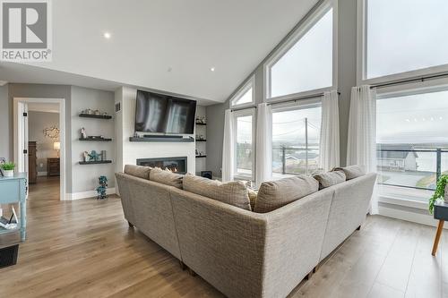 130 Amber Drive, Whitbourne, NL - Indoor Photo Showing Living Room With Fireplace