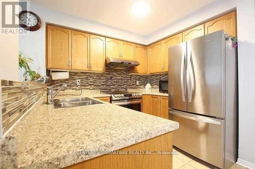 58 Feather Reed Way, Brampton, ON - Indoor Photo Showing Kitchen With Double Sink