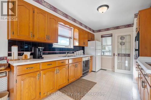 381 Niagara Street, St. Catharines (444 - Carlton/Bunting), ON - Indoor Photo Showing Kitchen With Double Sink