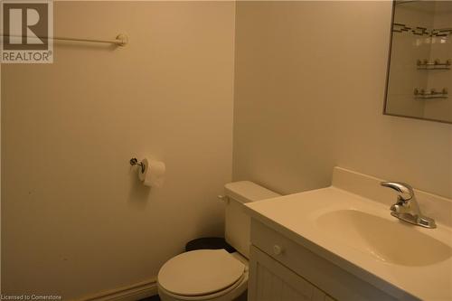 Bathroom with vanity and toilet - 147 Weber Street E, Kitchener, ON - Indoor Photo Showing Bathroom