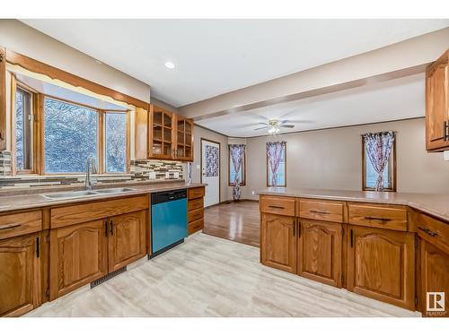 7008 157 Av Nw, Edmonton, AB - Indoor Photo Showing Kitchen With Double Sink