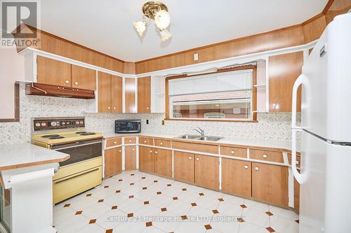 80.5 Pine Street S, Thorold (557 - Thorold Downtown), ON - Indoor Photo Showing Kitchen With Double Sink