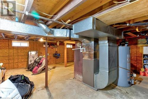 Basement featuring heating unit and water heater - 830 Elma Street W, Listowel, ON - Indoor Photo Showing Basement