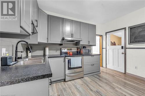 17 Elliott Avenue, Brantford, ON - Indoor Photo Showing Kitchen With Double Sink