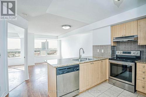 1203 - 15 North Park Road, Vaughan, ON - Indoor Photo Showing Kitchen With Double Sink