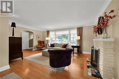 349 Shoreview Road, Burlington, ON - Indoor Photo Showing Living Room With Fireplace