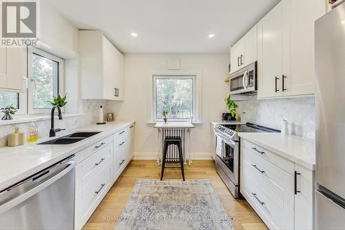 Upper - 90 Delemere Avenue, Toronto, ON - Indoor Photo Showing Kitchen With Stainless Steel Kitchen With Double Sink With Upgraded Kitchen