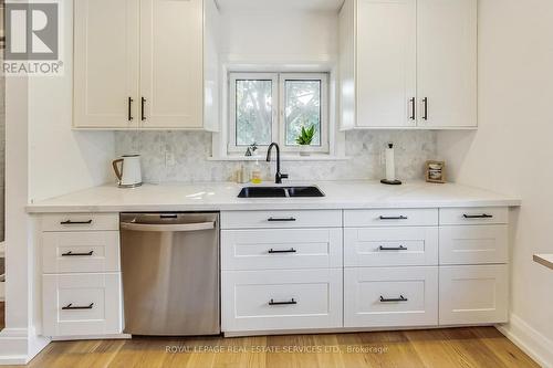 Upper - 90 Delemere Avenue, Toronto (Rockcliffe-Smythe), ON - Indoor Photo Showing Kitchen With Double Sink