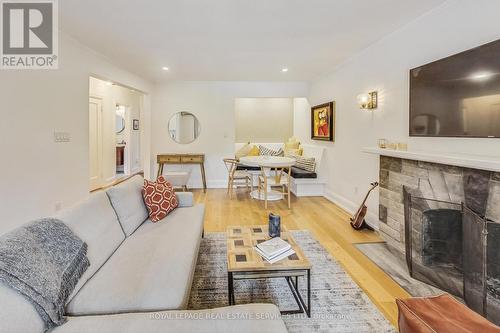 Upper - 90 Delemere Avenue, Toronto (Rockcliffe-Smythe), ON - Indoor Photo Showing Living Room With Fireplace