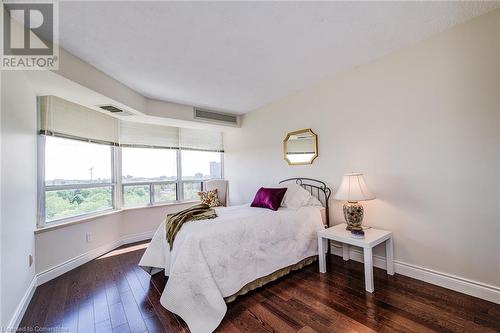 Guest Bedroom with great Views - 6 Willow Street Unit# #1505, Waterloo, ON - Indoor Photo Showing Bedroom