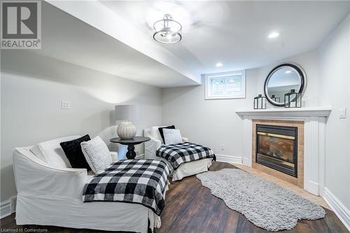 3 Oldenburg Road, Carlisle, ON - Indoor Photo Showing Bedroom With Fireplace