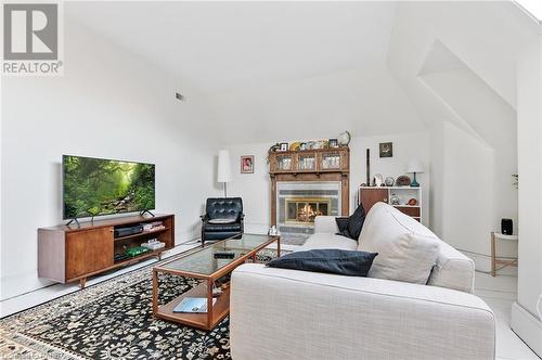 264 Macnab Street S, Hamilton, ON - Indoor Photo Showing Living Room With Fireplace