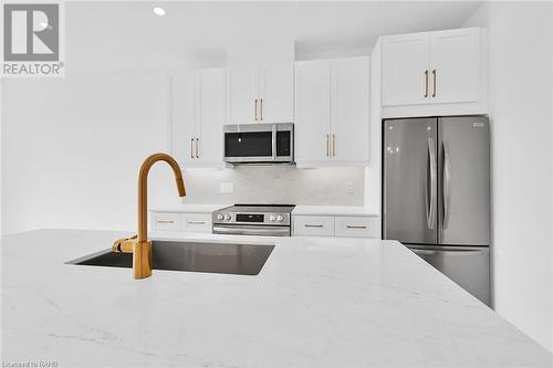 27 Kingfisher Drive, Hamilton, ON - Indoor Photo Showing Kitchen With Double Sink With Upgraded Kitchen