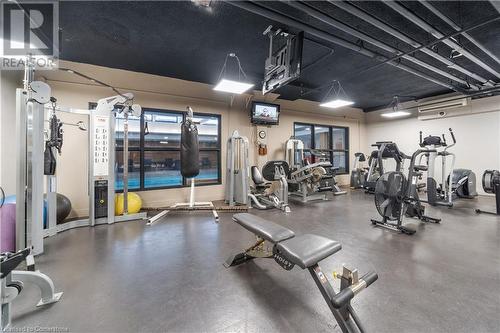 150 Charlton Avenue E Unit# 2907, Hamilton, ON - Indoor Photo Showing Gym Room