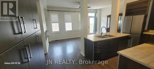 Upper - 21 Baffin Crescent, Brampton, ON - Indoor Photo Showing Kitchen With Double Sink