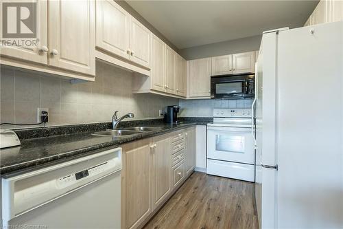 2075 Amherst Heights Drive Unit# 208, Burlington, ON - Indoor Photo Showing Kitchen With Double Sink