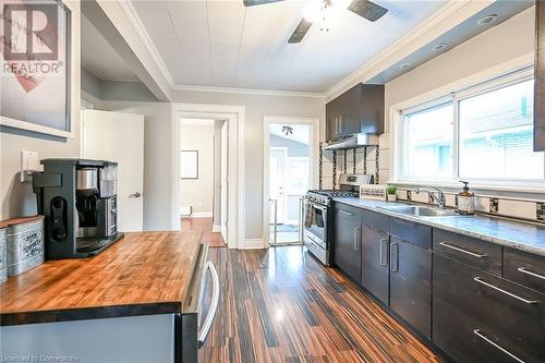 47 Glassco Avenue S, Hamilton, ON - Indoor Photo Showing Kitchen With Double Sink