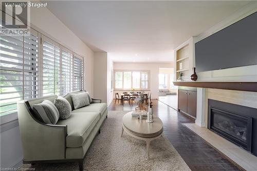 111 Riverdale Drive, St. Catharines, ON - Indoor Photo Showing Living Room With Fireplace