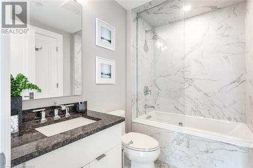 Virtually Staged - 2060 Lakeshore Road Unit# 1503, Burlington, ON - Indoor Photo Showing Bathroom