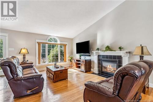 939 Muirfield Drive, Moncton, NB - Indoor Photo Showing Living Room With Fireplace