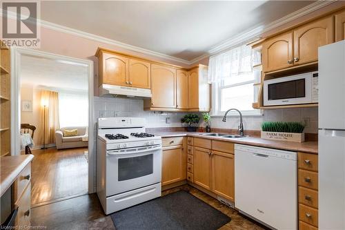 204 Parkdale Avenue S, Hamilton, ON - Indoor Photo Showing Kitchen With Double Sink