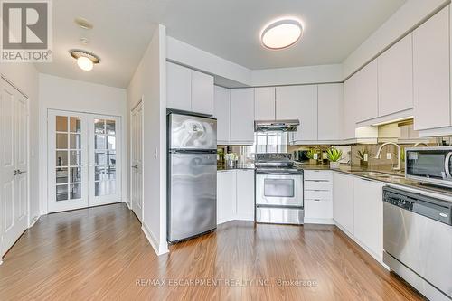 1506 - 70 Absolute Avenue, Mississauga, ON - Indoor Photo Showing Kitchen With Stainless Steel Kitchen