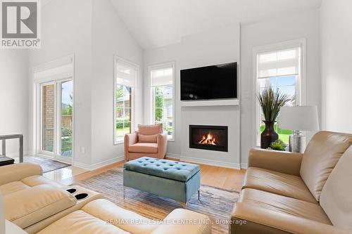 11 - 21 Overlea Drive, Brampton (Sandringham-Wellington), ON - Indoor Photo Showing Living Room With Fireplace