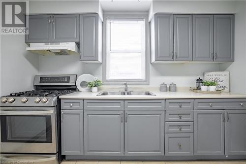 248 Fruitland Road, Stoney Creek, ON - Indoor Photo Showing Kitchen With Double Sink