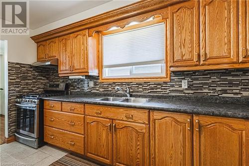 85 Bow Valley Drive, Hamilton, ON - Indoor Photo Showing Kitchen With Double Sink