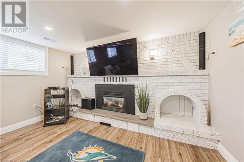 85 Bow Valley Drive, Hamilton, ON - Indoor Photo Showing Living Room With Fireplace