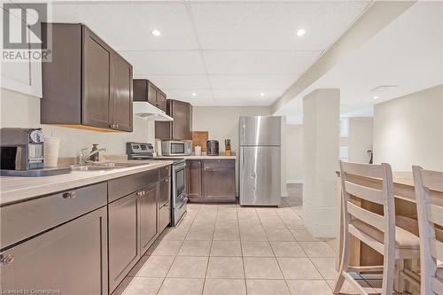 1617 Main Street E, Hamilton, ON - Indoor Photo Showing Kitchen With Double Sink