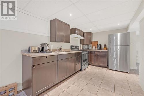 1617 Main Street E, Hamilton, ON - Indoor Photo Showing Kitchen With Double Sink