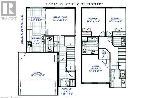 423 Woolwich Street - Builder's Floorplan - 423 Woolwich Street, Waterloo, ON - Other