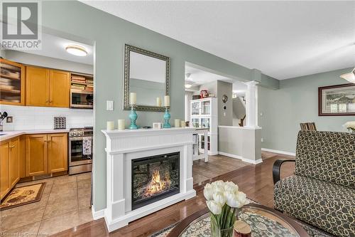 111 Magnolia Crescent, Grimsby, ON - Indoor Photo Showing Living Room With Fireplace