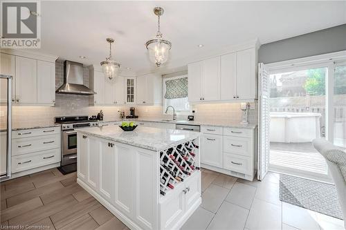 990 Upper Kenilworth Avenue, Hamilton, ON - Indoor Photo Showing Kitchen With Stainless Steel Kitchen With Upgraded Kitchen