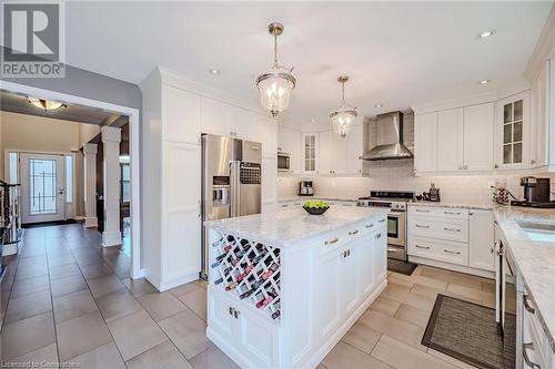 990 Upper Kenilworth Avenue, Hamilton, ON - Indoor Photo Showing Kitchen With Stainless Steel Kitchen With Upgraded Kitchen