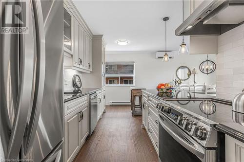 350 Concession Street Unit# 303, Hamilton, ON - Indoor Photo Showing Kitchen With Stainless Steel Kitchen With Upgraded Kitchen