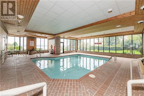 Indoor Pool Ground Level - 2220 Lakeshore Road Unit# 36, Burlington, ON - Indoor Photo Showing Other Room With In Ground Pool