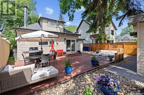 108 Saskatchewan Crescent W, Saskatoon, SK - Outdoor With Deck Patio Veranda With Exterior