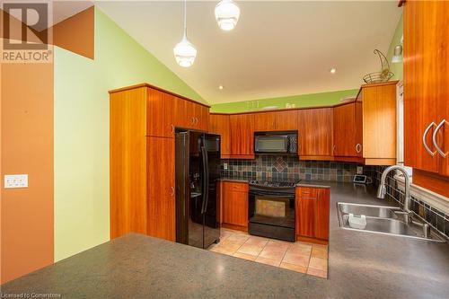 57 Talbot Avenue, Welland, ON - Indoor Photo Showing Kitchen With Double Sink