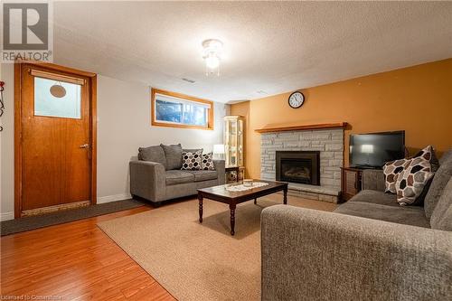 37 Gainsborough Road, Hamilton, ON - Indoor Photo Showing Living Room With Fireplace